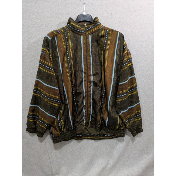 Kaktus Jacket Women's Plus 3X Multicolor Western Boho Full Zip Ethnic Vintage - Picture 1 of 8